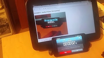Test of UV4L video streaming to Android on Raspberry Pi 2 using WebRTC