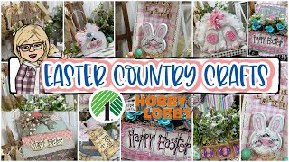 🐰🌿 Easter Country Crafts Collection Video ~ Whimsical Rustic Creations Dollar Tree Hobby Lobby