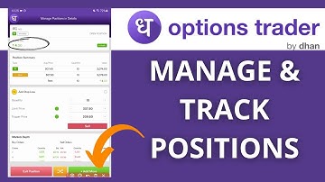 How to Manage and Track Positions on Option Trader by Dhan? @DhanHQ