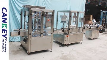Automatic Bottle Filling Capping Labeling and Sealing Machine