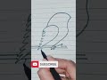 How to draw bird #shortvideo #easydrawing #drawingtutorials #birddrawing