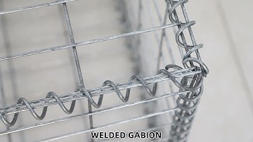 Galvanized welded gabion basket