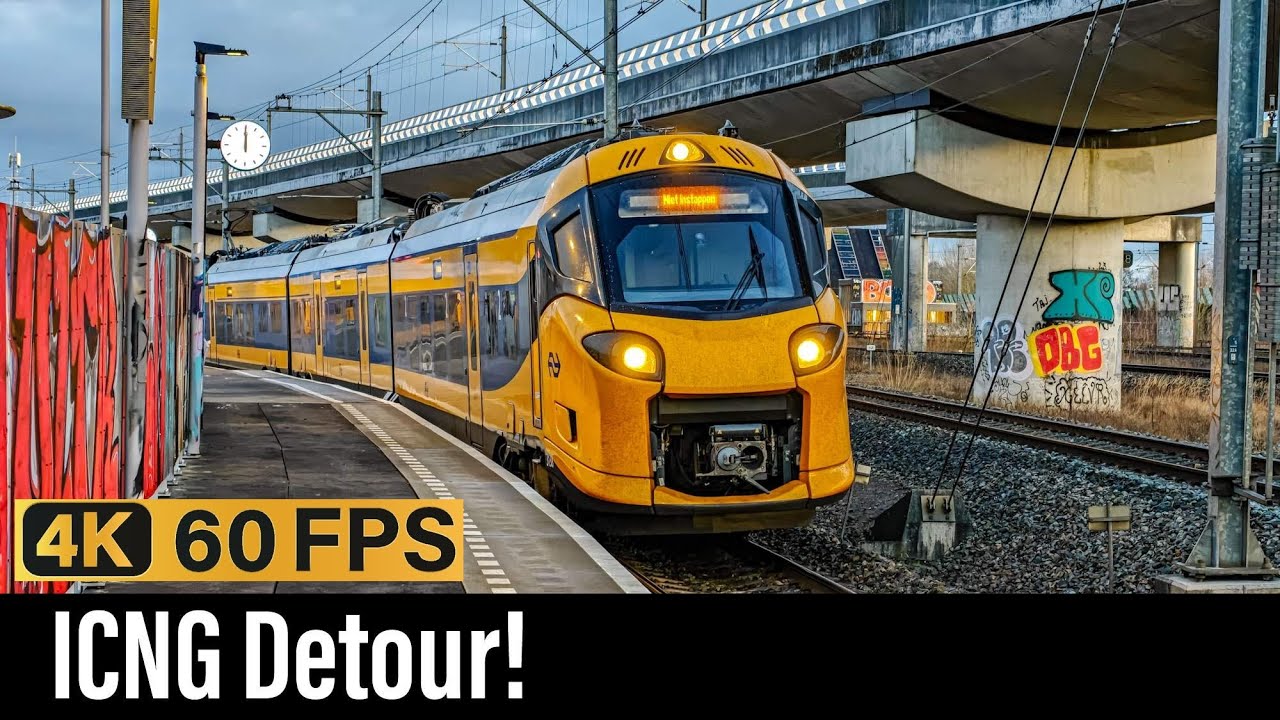 Train Cab Ride NL / ICNG Detour / Watergraafsmeer - Amsterdam ArenA - Rotterdam / ICNG / March 2025