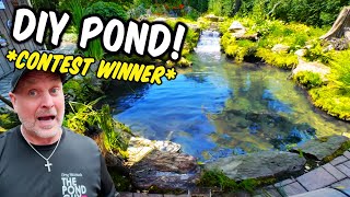 DIY Backyard POND PARADISE. $ WINNER $