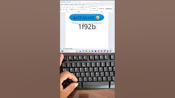 KEEP SILENT 🤫 MS Word Symbol Shortcut Code #shorts #computer #asmr #keyboard #tipsandtricks
