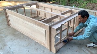 Furniture Design Woodworking Project With Amazing Skill // The Perfect And Modern 2-Chamber Wardrobe