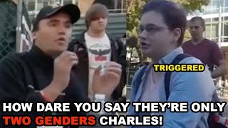 Charlie Kirk Totally OBLITERATES Gender IdeologyFor UNHINGED Woke Liberal 👀😱