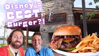 Disney's BEST Burger! Dinner at Geyser Point at Wilderness Lodge