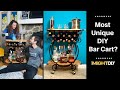 Make a Metal and Wood Bar Cart | Unique Wine and Liquor Storage!