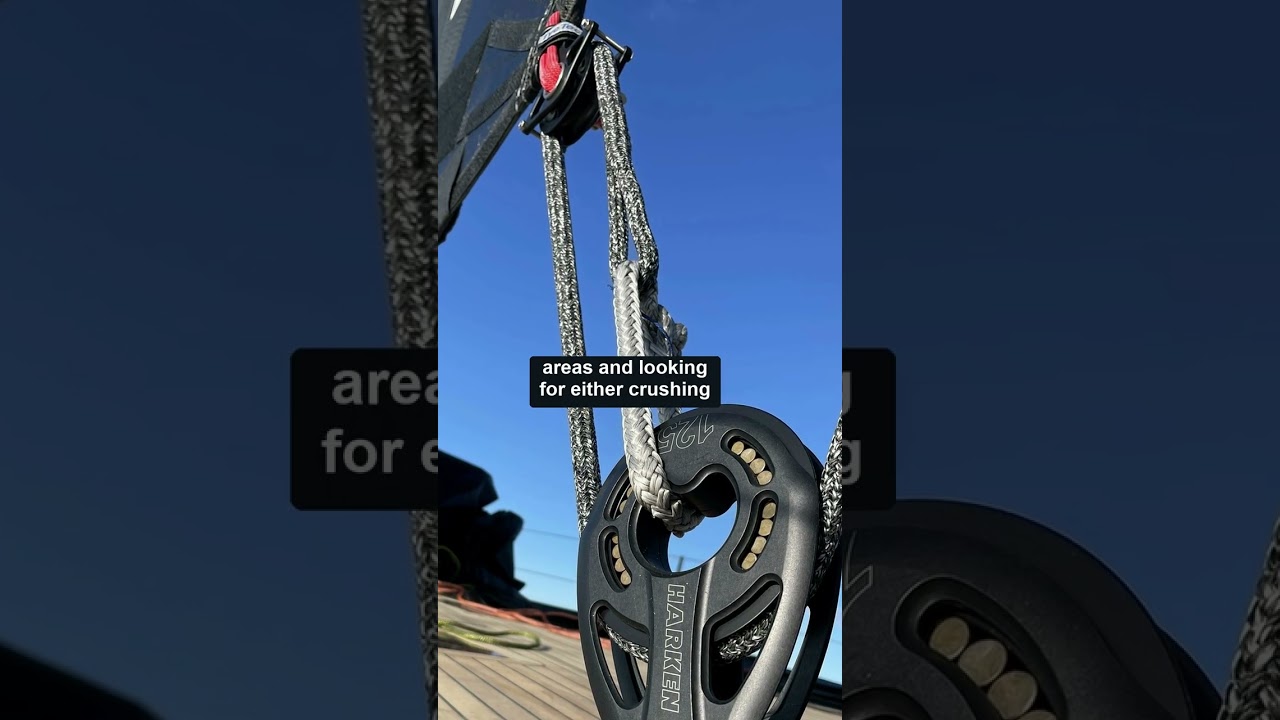 ⁣How to Inspect Running Rigging: Hidden Wear in Halyards and Sheets