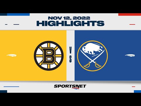 NHL Highlights | Bruins vs. Sabres - November 12, 2022