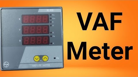 VAF meter | Digital Panel meter | Single function meter