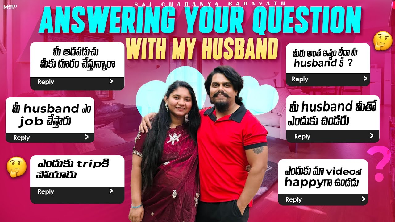 Answering your question with my husband ☺️❤️@Badavathcharanya 
