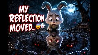The Rabbit’s Reflection Started Moving on Its Own… 😨👻 | @rabbitsuper  | @disneykids