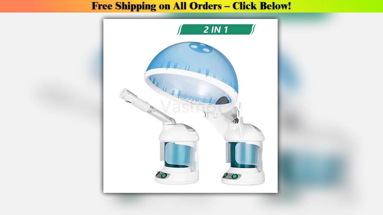 2 in 1 Hair Facial Steamer Air Humidifier Hot Mist Moisturizing For Facial Sauna Hydration Skin