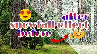 how to create a snow effect in photoshop cc2018 '' realistic snowfall effect '' screenshot 3