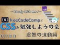 【study with me】 初心者がfreeCodeCampでプログラミングを学ぶ会 #111「CSS / Flexbox」虚無の波動