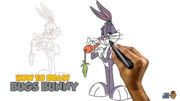 Draw Bugs Bunny: Step-by-Step Cartoon Tutorial!