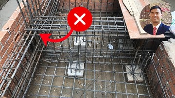 Móng cọc lệch tâm, móng nhà bê tông làm theo kinh nghiệm! #qsnhapho #nhapho