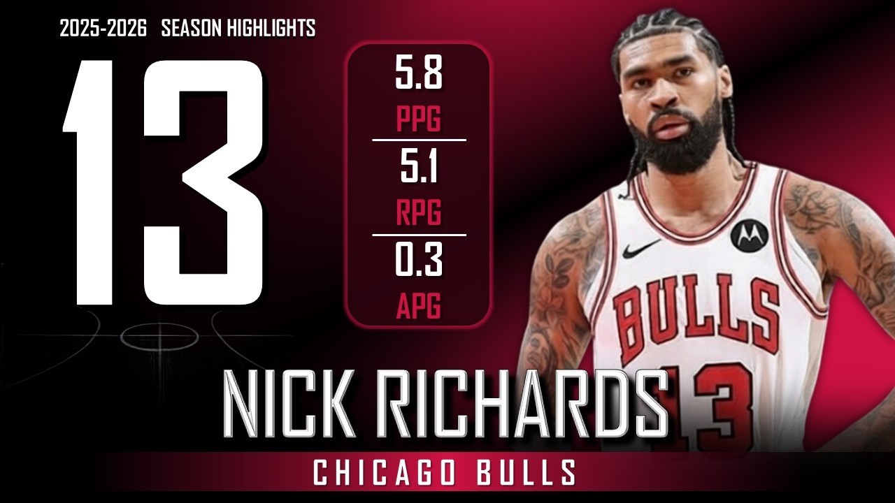 Nick Richards || 2025-2026 Chicago Bulls/Phoenix Suns Highlights