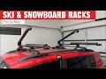 Ski & Snowboard Roof Rack Review | Sliding Extension, Fits 6 Skis or 4 Snowboards