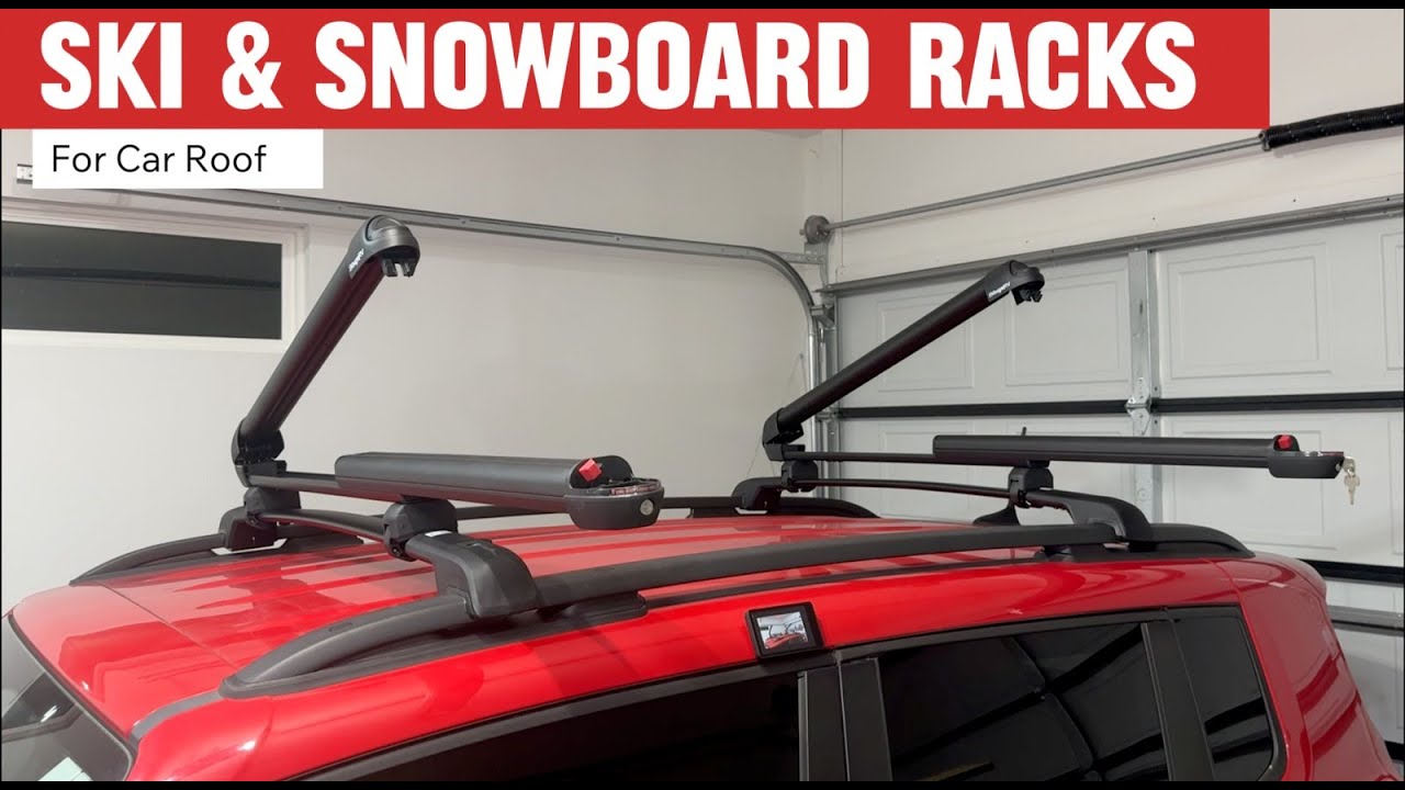 Ski Boards Roo Rack Ski & Snowboard Roof Rack Review | Sliding Extension, Fits 6 Skis or 4 ...