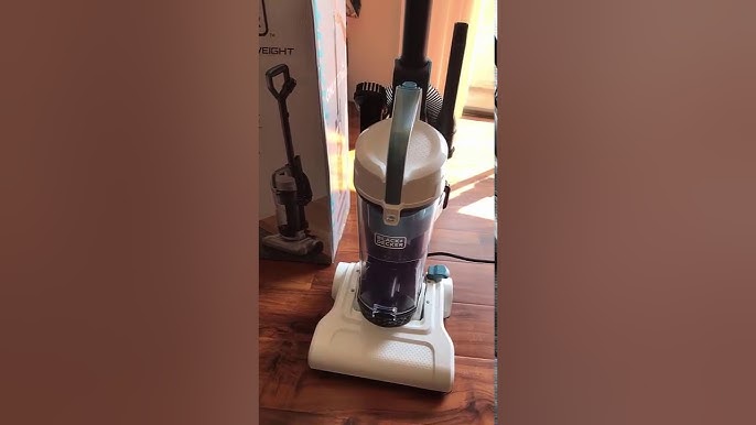 BLACK+DECKER Bagless Upright Vacuum Cleaner with Anti-Allergen HEPA Filer,  Corded 1,200 Watt Motor & 5-Position Carpet Height Settings, (BDXURV309G)