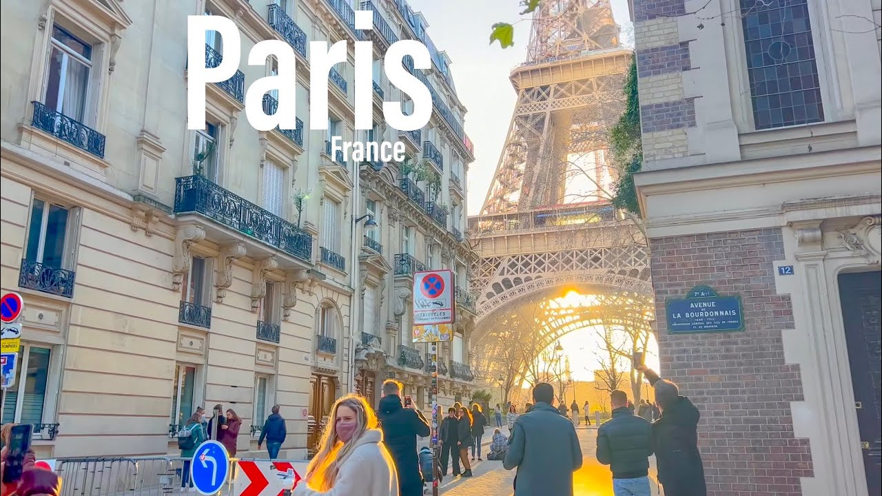 Paris, France | Walking Tour 4K | Mar 16, 2022