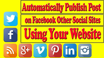 How to Publish Wordpress Website Post Article Automatically in Facebook Twitter Google Plus Tumblr L