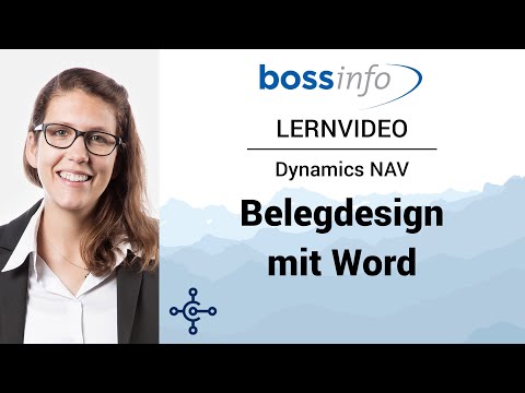 Microsoft Dynamics NAV – Lernvideo Belegdesign mit Word