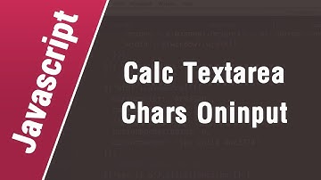 Javascript Arabic Tutorials - Calculate Textarea Characters With On-Input Event
