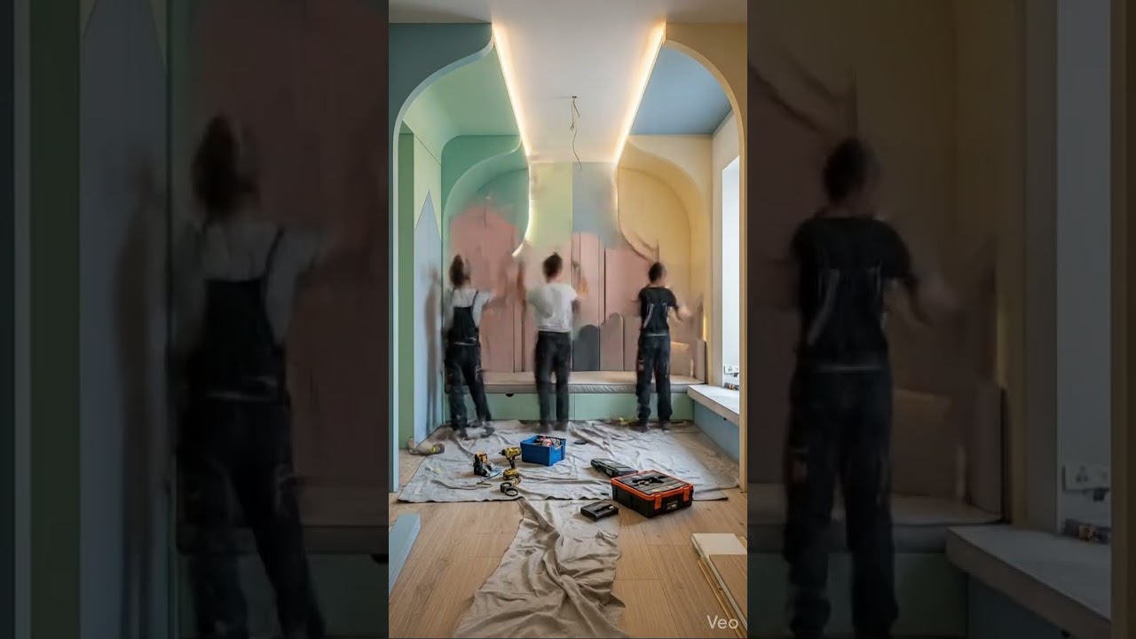 Kids Bedroom Transformation | Soft Modern Luxury Room Makeover | AI Interior Design 