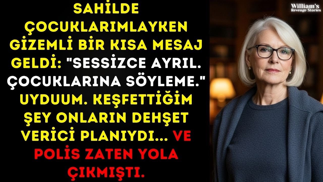 Çocuklarımla Sahildeyken Bir Mesaj Aldım:“Sessizce Ayrıl. Çocuklarına Söyleme…”