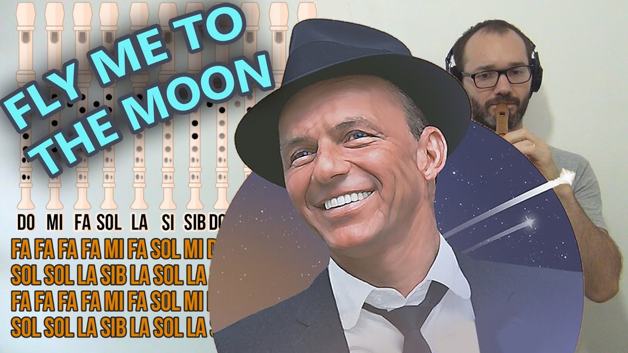 Fly me to the moon Tema de Jazz para Flauta Dulce Tutorial YouTube