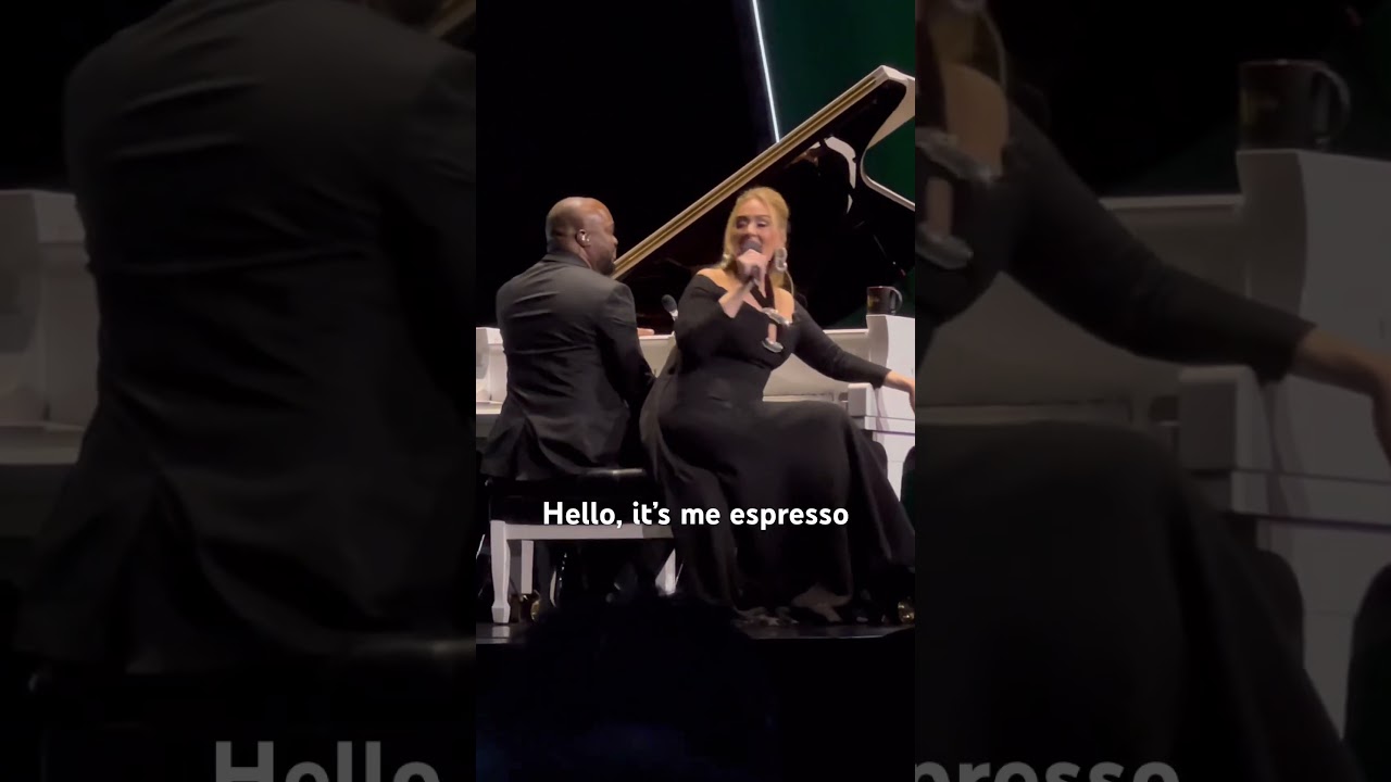 Adele singing Sabrina Carpenter’s Espresso in Vegas