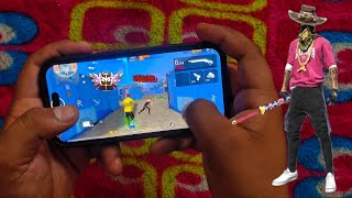 iPhone 15 free fire handcam gameplay test #freefirehighlights 