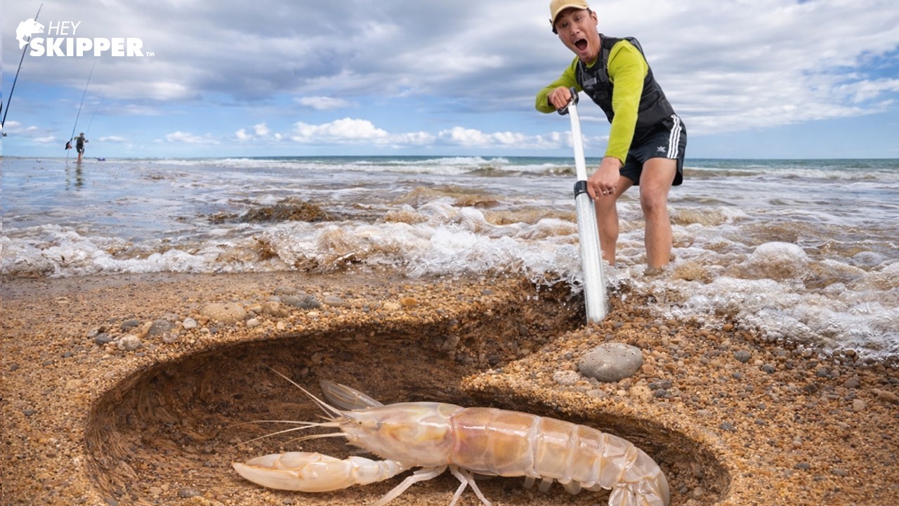 Catching Hidden Creatures UNDER your Feet w/ Hand Pump! (BEST Fishing Bait)