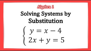 📝Solving Systems of Linear Equations by Substitution 📚 | Algebra 1 | Math Boost Camp