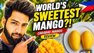 “World’s Sweetest Mango?! Carabao Mango Review in Philippines 🇵🇭”