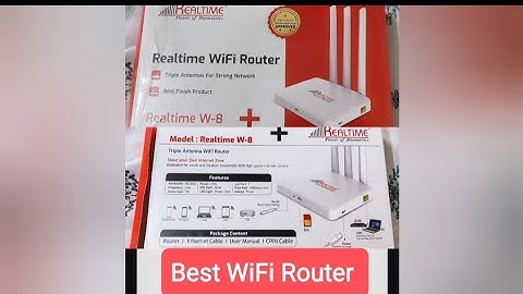WiFi Router || Realtime WiFi Link Router || Realtime W-8 Router || Best wifi router