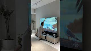 Big but elegant, hidden but extraordinary—130” screen redefines home entertainment.#lasertv