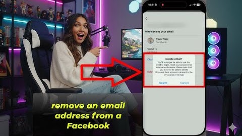 How to remove an email address from a Facebook account