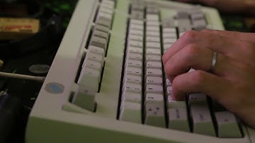 IBM Model M Space Saving Keyboard (SSK) Blue Label Bolt Modded Typing Sound Test #2