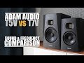 Adam Audio T5V vs Adam Audio T7V  ||  Sound & Frequency Response Comparison