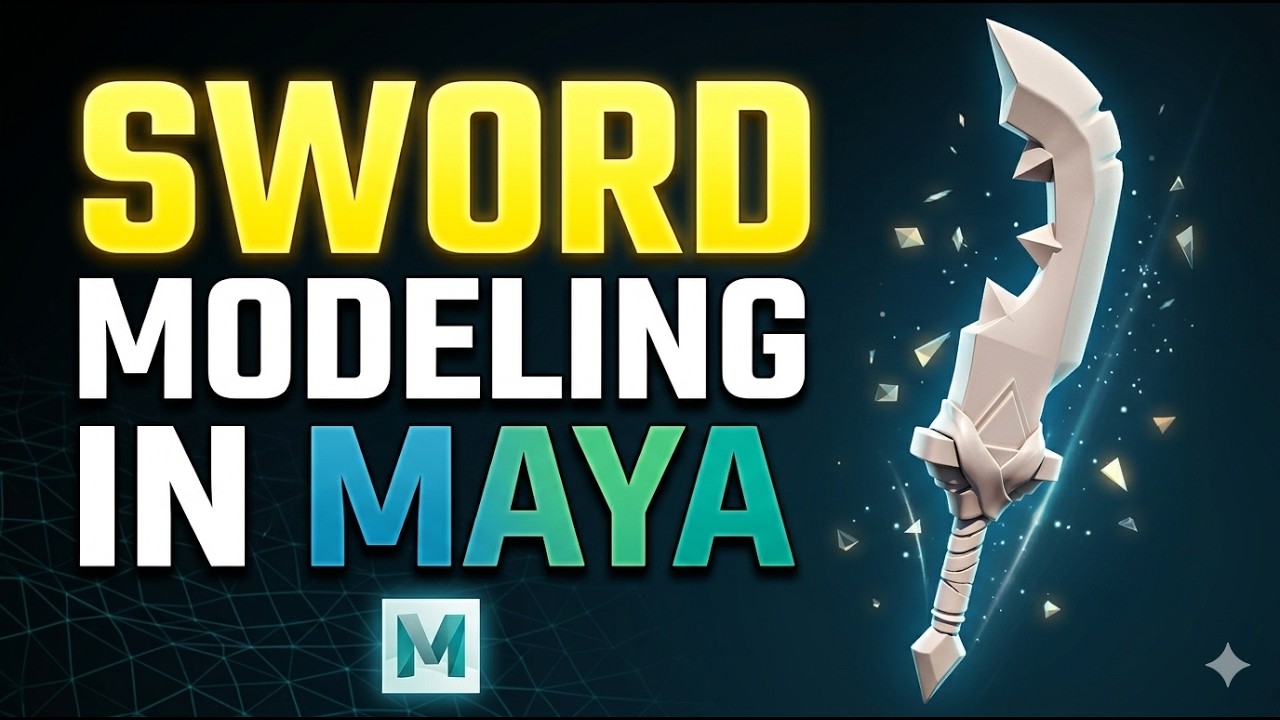 Maya Sword Modeling Tutorial - Professional Hard Surface Technique ...