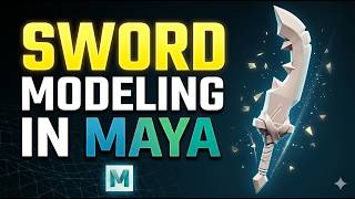 Maya Sword Modeling Tutorial - Professional Hard Surface Technique| Arnold Renderer | CGVISION