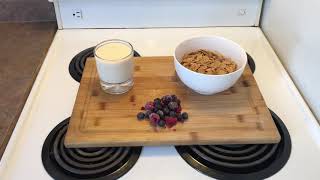 Dumb Easy Cheap Nutritional - Literally Bran Flakes Soy Milk and Practically Any Fruit