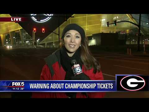 Warning about National Championship tickets