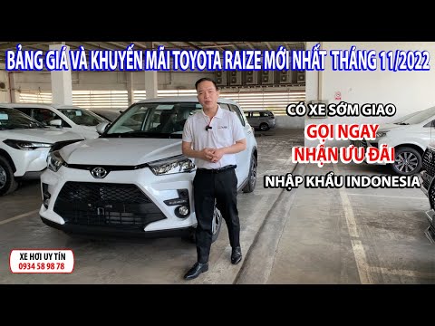 Video Bảng Giá Và Khuyến Mãi Toyota Raize Màu Trắng Ngọc... - youtube