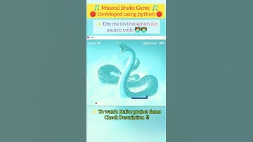 snake game using python 🎉🐍 || #shorts #python #pythonprogramming